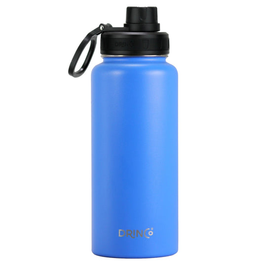DRINCO® 32oz Stainless Steel Water Bottle (3 lids) - Royal Blue